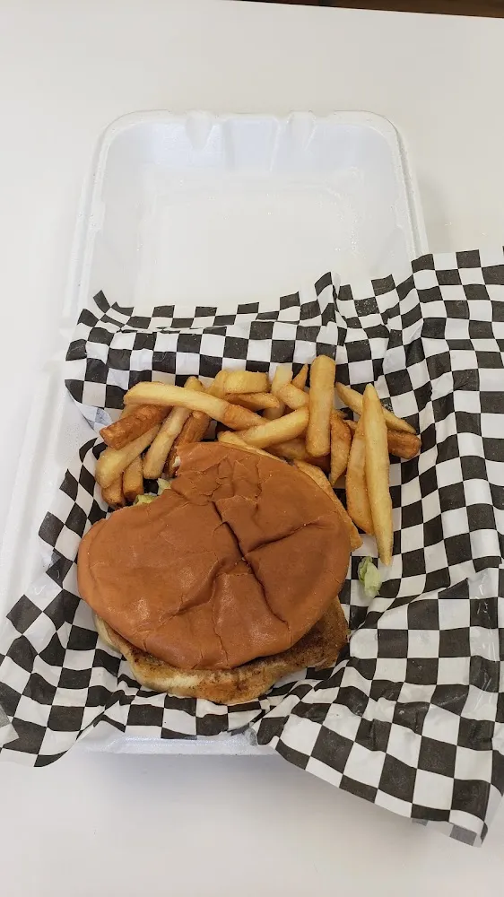 Hamburger with Fries